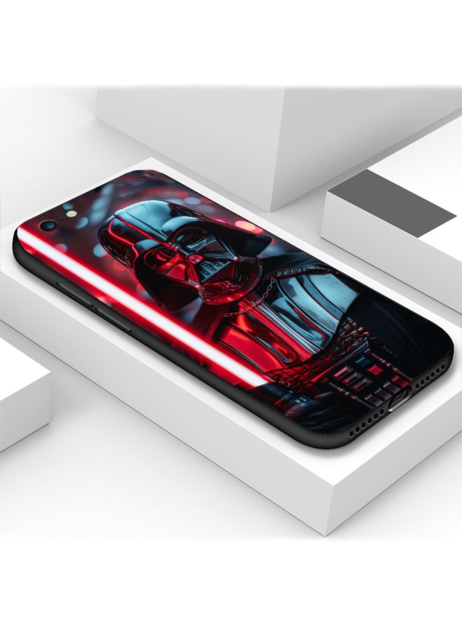 Generic - Protective Shockproof Case Cover For Apple iPhone 7 Star Wars Darth Vader light sword Drawing - Image 1