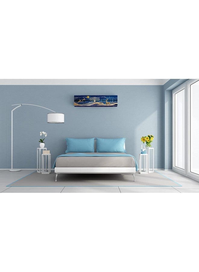 DARSHANAM World Printed Air Conditioning Dust Cover Folding Designer Ac Cover for Indoor Split Ac 1 ton (91 x 31 x 21.5cm | Gold Deer Printed) (Neavy), Polyester - Image 4