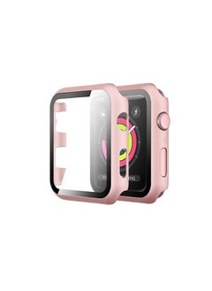 Case Compatible WIth Apple Watch Series 7 41mm with Tempered Glass Screen Protector All-Around Edge Protective Cover Thin Bumper Tempered Glass Hard PC Full Protective Case Cover