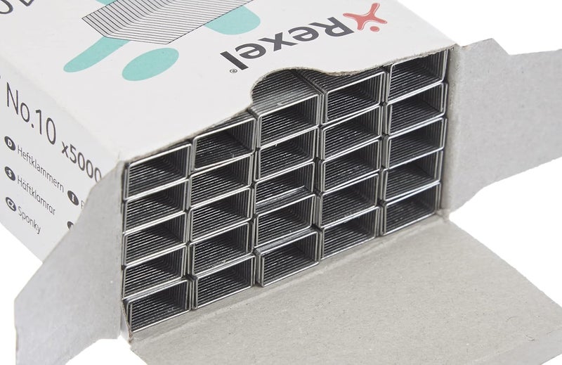 No.10 Small Staples, For Stapling up to 12 Sheets, Use with Mini Staplers, Box of 5000, 6005 - Image 3