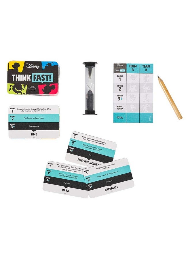 ريدليز ألعاب ريدلي: فكّر بسرعة! - إصدار ديزني | لعبة أسئلة وأجوبة جماعية تعرف فيها جميع الإجابات | اختبر معلوماتك عن ديزني | رائعة للحفلات | مناسبة للأعمار من 8 سنوات فما فوق، 3 لاعبين فما فوق، مدة اللعب 30 دقيقة - Image 3