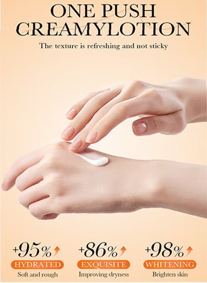 SADOER Nicinamide Vitamin C Whitening Hand Cream-Dark Knuckles Fast Brighten Serum, Cracked Soft Moisturizer, Hand Cream, Elbows, Knee, Black Skin, Lighten Stains Remover Product - Image 3