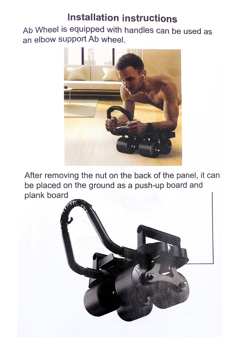 عجلة تمارين الضغط و شد البطن متعدد الاستخدامات للكبار - Image 2