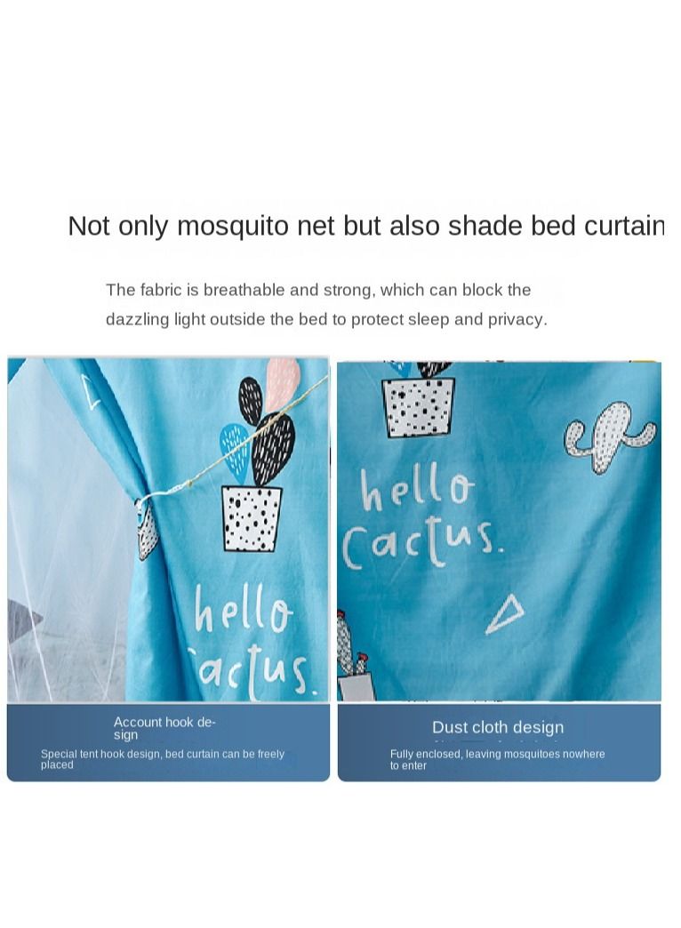 Bluejw ستارة قاع السطح مصممة على شكل صبار من مزيج القطن - Image 4