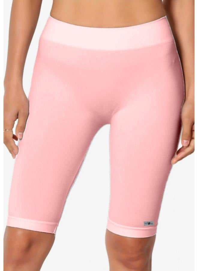 Women's Knee Length Shorts Leggings Walking Exercise Workout Yoga Activewear KU407 - Image 1