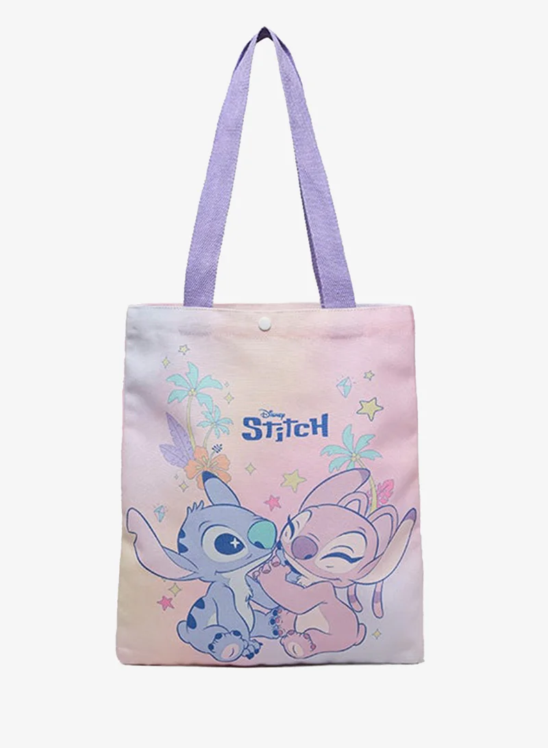 R&B Stitch & Angel Printed Tote Bag