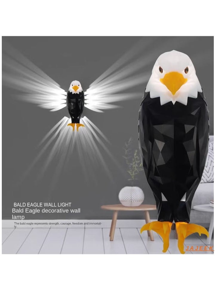 JAJEEK Eagle Light Decorative Lamp – Kids Night Light, LED Wall Light with Remote Control, Magnetic Wall Mounted, USB Rechargeable & Battery Powered, Removable Mood Light for Bedroom, Living Room, Office, Hallway  - Image 1