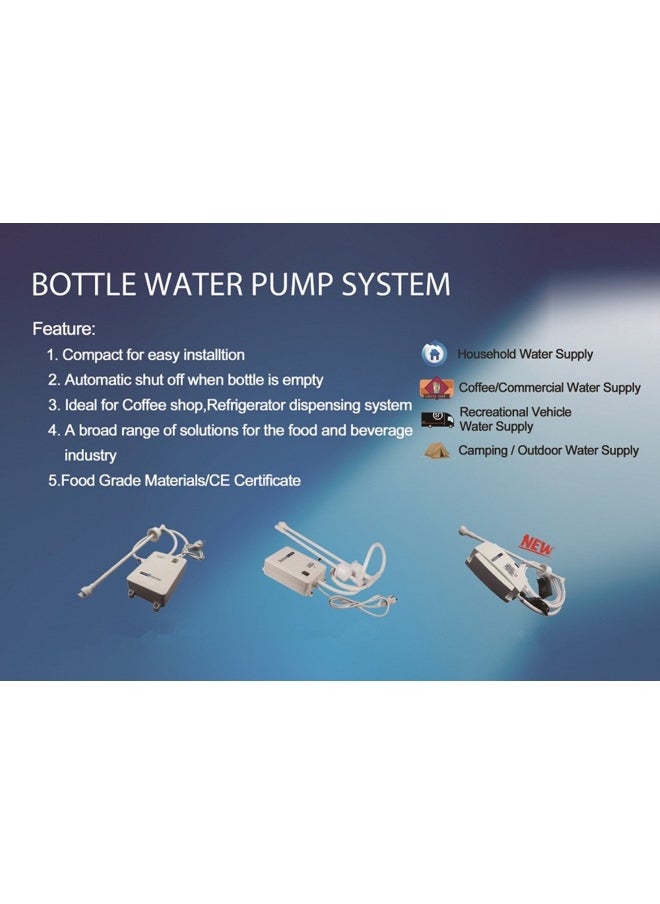 Tdr Force  Tdrforce bottled water system with singel water inlet bottled water dispenser one tube for refrigerator ice-maker coffee brewer 3.8l