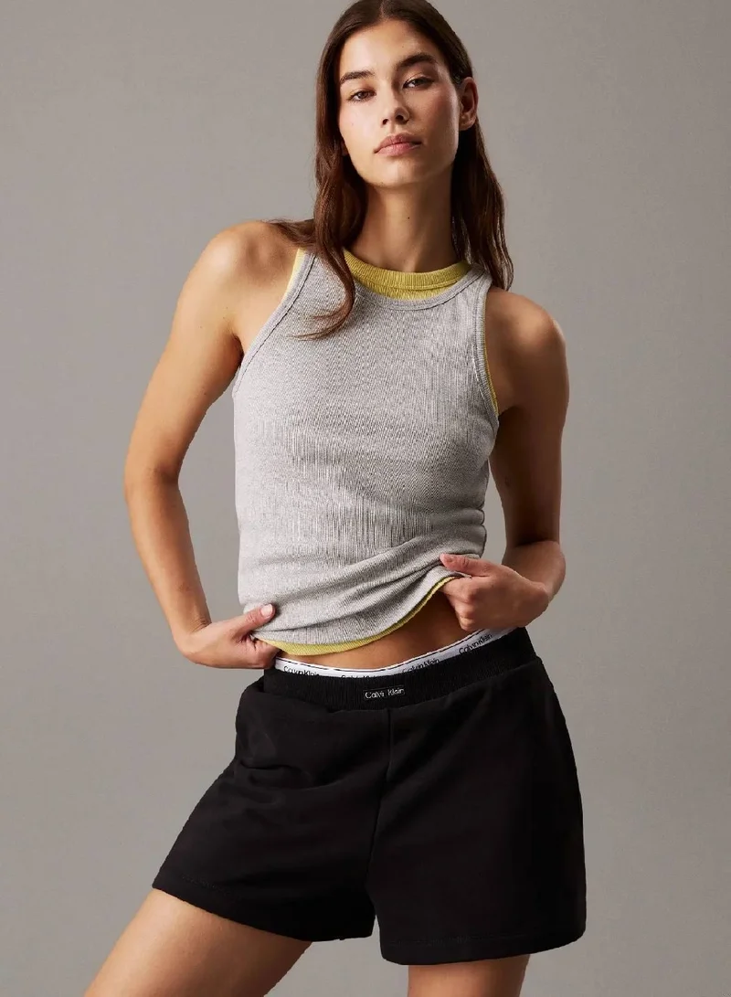 CALVIN KLEIN Slim Ribbed Lounge Tank Top