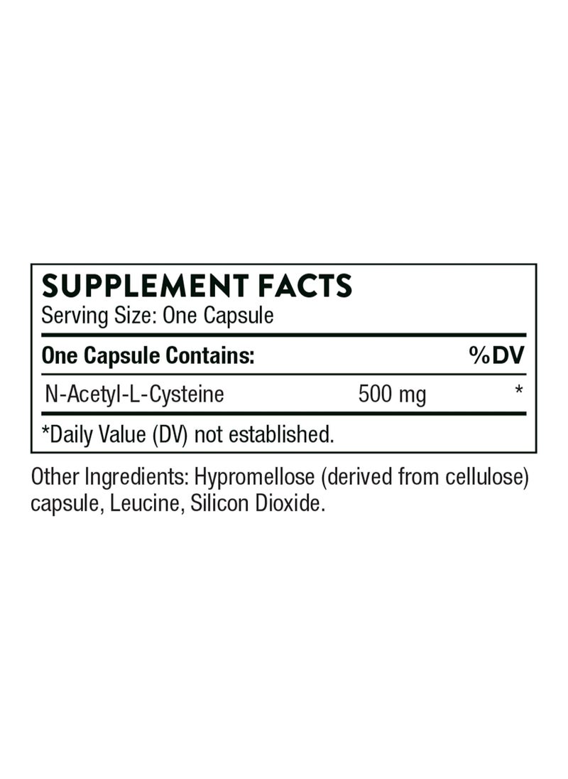 Thorne - NAC, N-Acetylcysteine Dietary Supplement 90 Capsules - Image 1