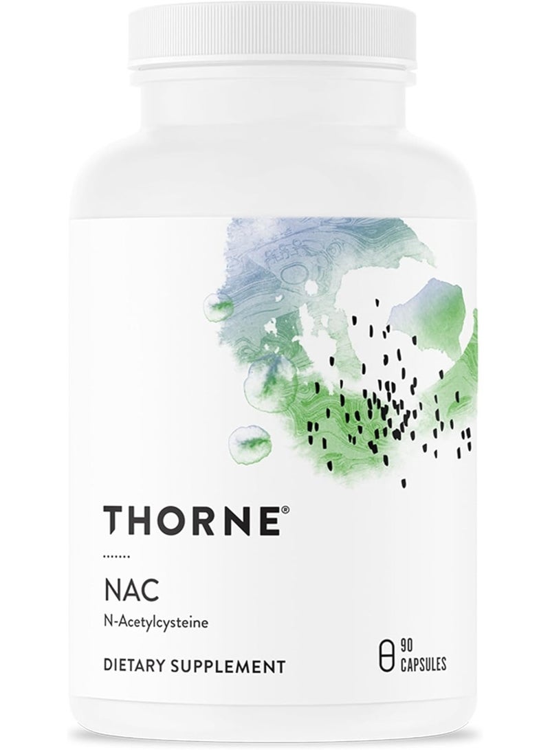 Thorne NAC, N-Acetylcysteine Dietary Supplement 90 Capsules - Image 1