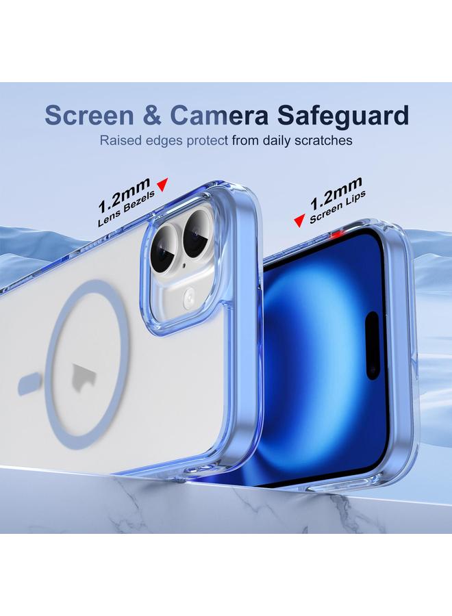 S-TOP Case For iPhone 16 Plus Translucent Frosted MagSafe Phone Case with AI Button - Image 3