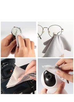 SYOSI 20 Pack Gray Black Microfiber Cleaning Cloths Microfiber Glasses Cloth Great for Cleaning Eyeglasses, Cell Phones, Screens, Lenses, Glasses, Screens and All Delicate Surface  - Image 5