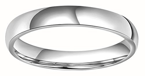 CROWNAL 4mm 6mm 8mm Titanium Wedding Couple Bands Rings Men Women Dome Polished Engraved I Love You Comfort Fit Size 4 To 16 (4mm,5) - Image 2
