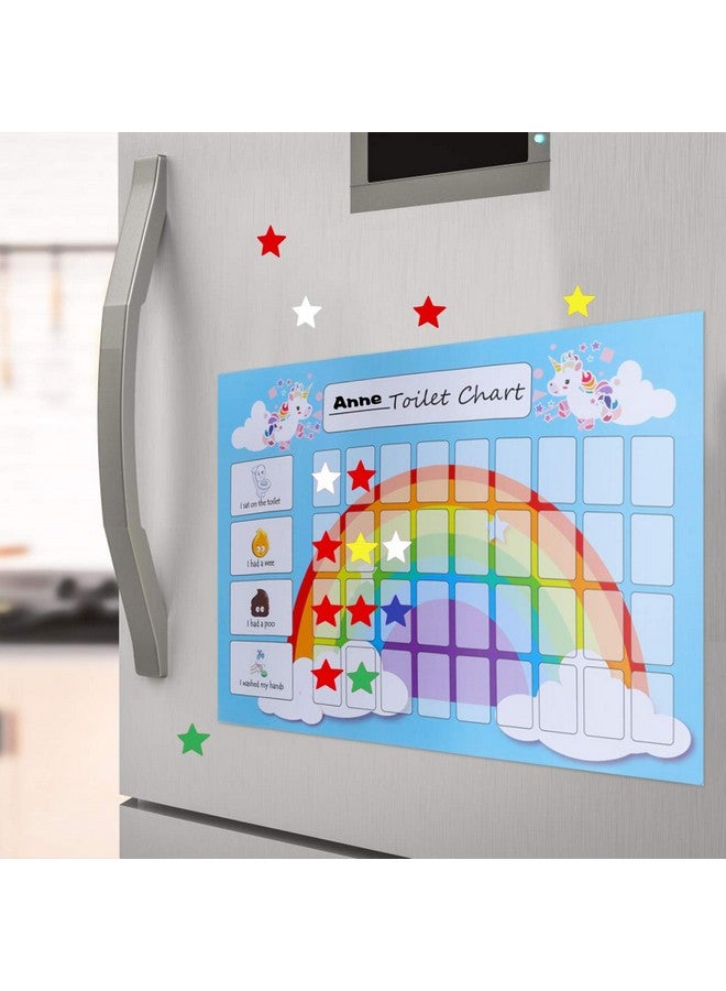 GWHOLE 2 Pack of Unicorn Potty Training & Toilet Training Reward Chart with 270 Star Stickers for Toddlers, Boys, Girls - Image 4