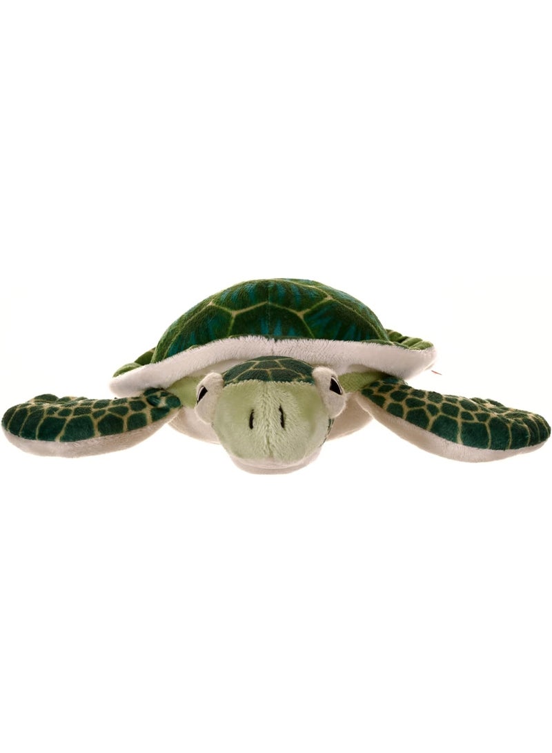 Wild Republic Sea Turtle Plush, Stuffed Animal, Plush Toy, Gifts for Kids, Cuddlekins, Green 8 Inches,Multi - Image 2