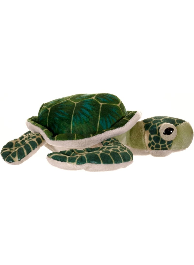 Wild Republic Sea Turtle Plush, Stuffed Animal, Plush Toy, Gifts for Kids, Cuddlekins, Green 8 Inches,Multi - Image 3