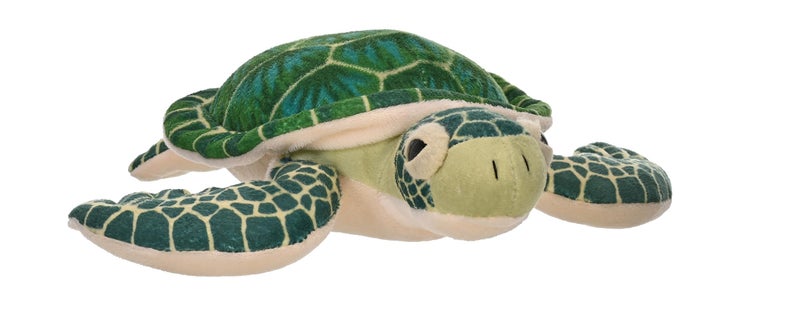 Wild Republic Sea Turtle Plush, Stuffed Animal, Plush Toy, Gifts for Kids, Cuddlekins, Green 8 Inches,Multi - Image 1