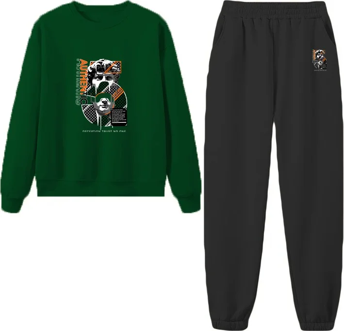 DogFish Tracksuit Oversize Authenic Printed Tracksuit Green