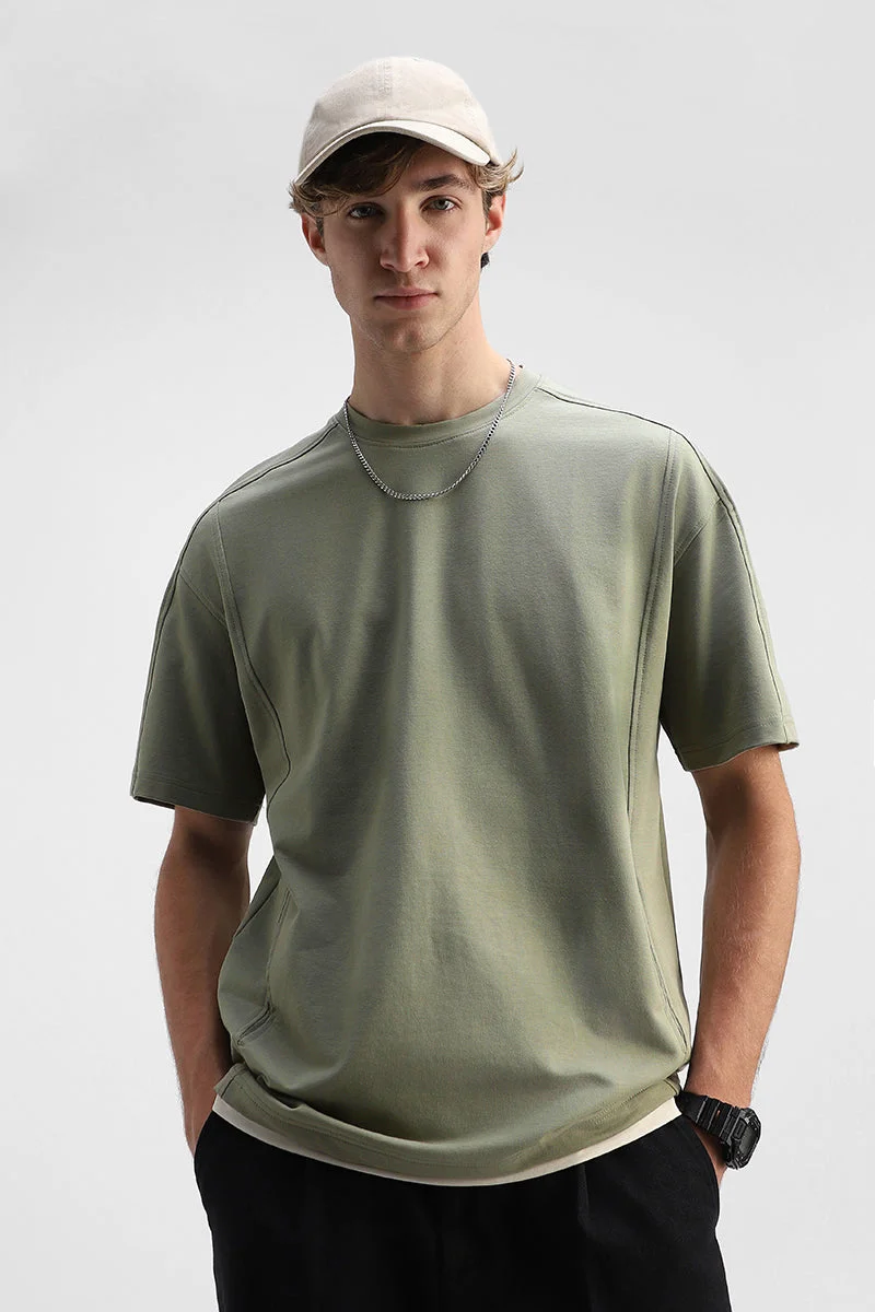 SNITCH Double Pocket Oversized Stretch T-Shirt