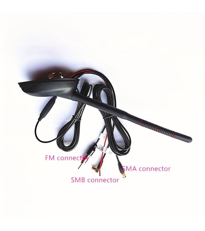 Black Active Gain Amplification Car Radio Antenna Supports GPS DAB FM Signal Sources for Antenna Reception - Image 4