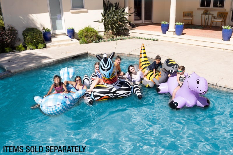 Poolmaster T-Rex Inflatable Ride-On Dinosaur Jumbo Swimming Pool Float Rider - Image 4