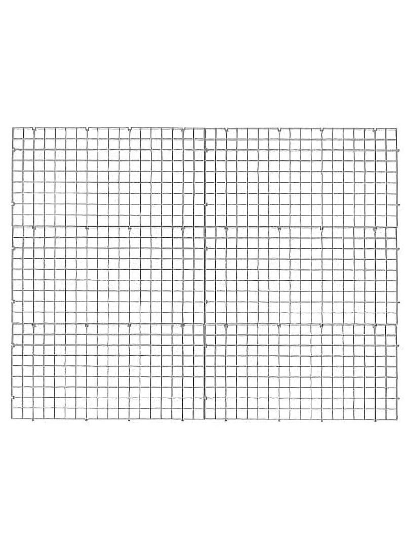 SYOSI 6 PCS Aquarium Divider Filter Tray Egg Crate Fish Tank Bottom Isolation, White, 30 cm x 15cm - Image 1