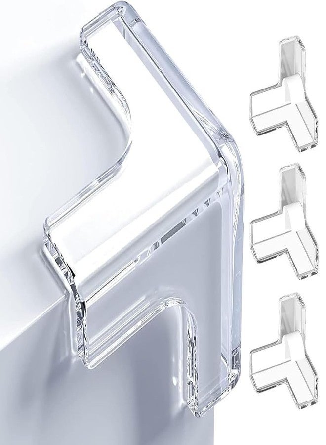 OffyBird 4 Pcs T-Shaped Clear Baby Corner Protectors, Soft Silicone Furniture Edge Bumpers with Adhesive, Baby Safety Proofing Guards for Sharp Table Corners, Edge Cushions for Child Safety - Image 1