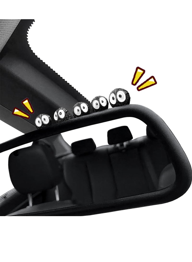 SYOSI Soot Sprites Car Rearview Mirror Accessories Funny Gifts for Car Mirror Interior Decors Mini Car Center Console Rearview Mirror Window Electric Car Decoration 30 Pcs - Image 1