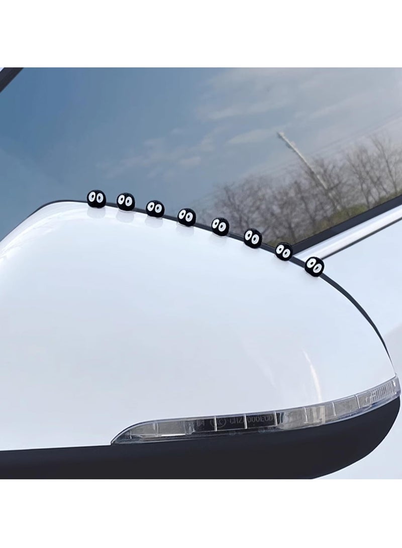 SYOSI Soot Sprites Car Rearview Mirror Accessories Funny Gifts for Car Mirror Interior Decors Mini Car Center Console Rearview Mirror Window Electric Car Decoration 30 Pcs - Image 5