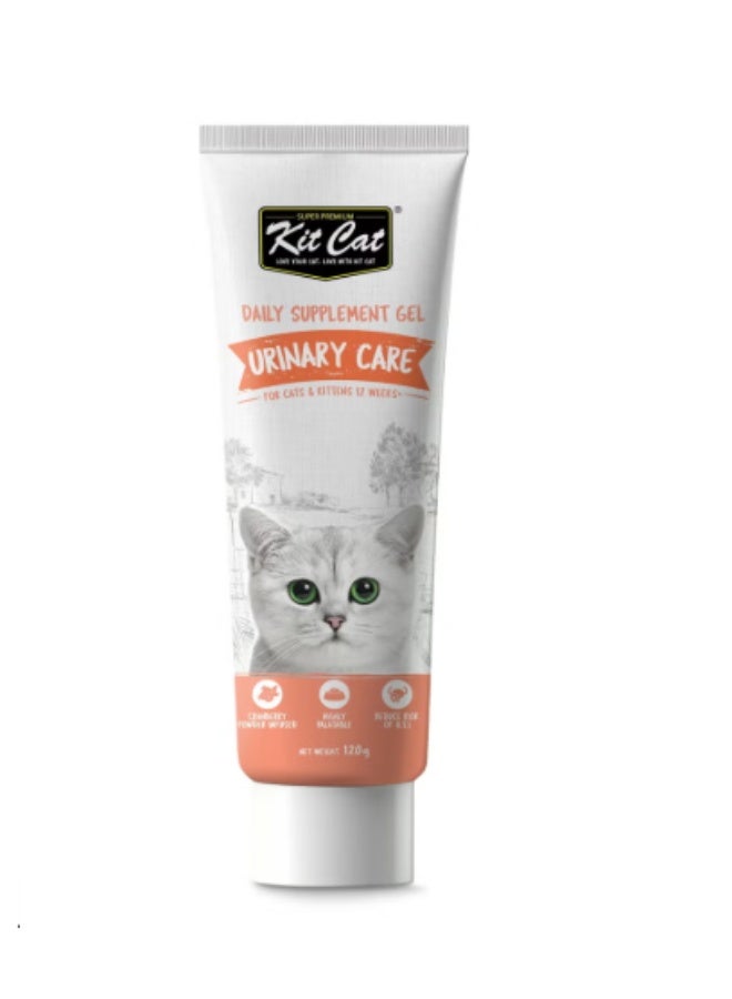 Kit Cat Cat Vitamins & Nutritional Paste for Urinary Tract Support - 120g - Daily Cranberry Formula - Image 1