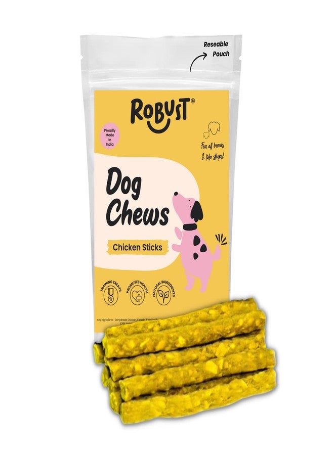 ROBUST Dog Chew Sticks : Chicken (1 Kg) | Premium Chews For Small, Medium And Large Dogs | Natural Product | Makes Teeth & Gums Healthy | Long Lasting Treats | Proudly Made In India, 1 Count - Image 1