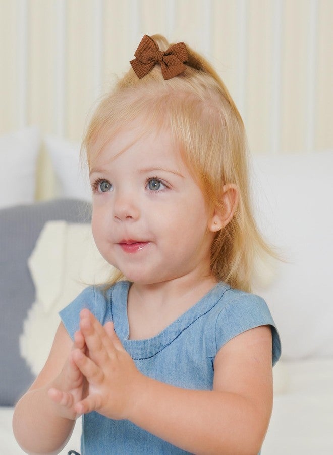 Jollybows 20pcs Baby Hair Clips Girls Bows 2" Mini Alligator Clip Toddler Pigtail Bow Fine Hair Clip - Image 4