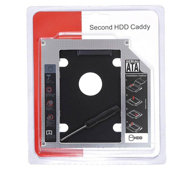 ls lapster Lapster Caddy for ssd and HDD, Optical Bay 2nd Hard Drive Caddy, Caddy 9.5mm for Laptop - Image 3
