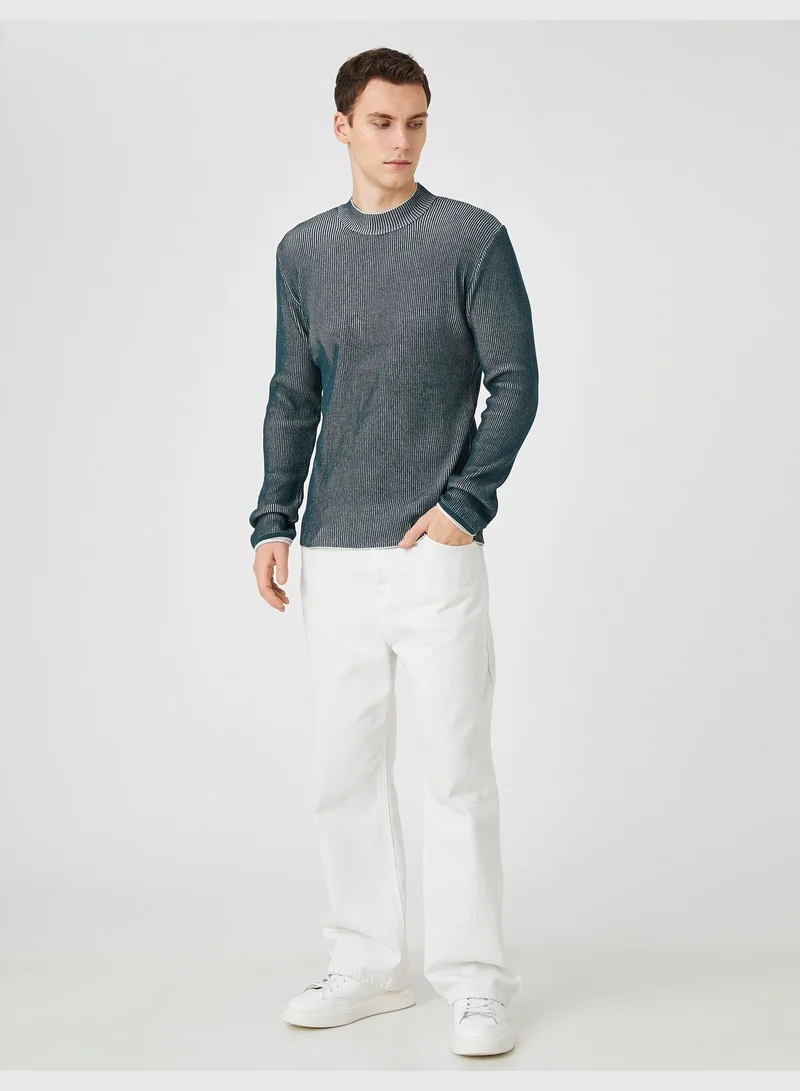 KOTON Basic Knitwear Sweater Half Turtleneck Slim Fit