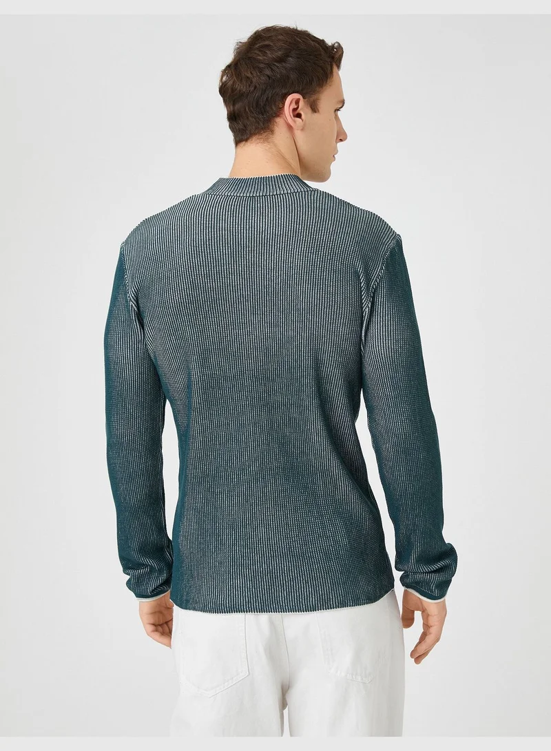 KOTON Basic Knitwear Sweater Half Turtleneck Slim Fit
