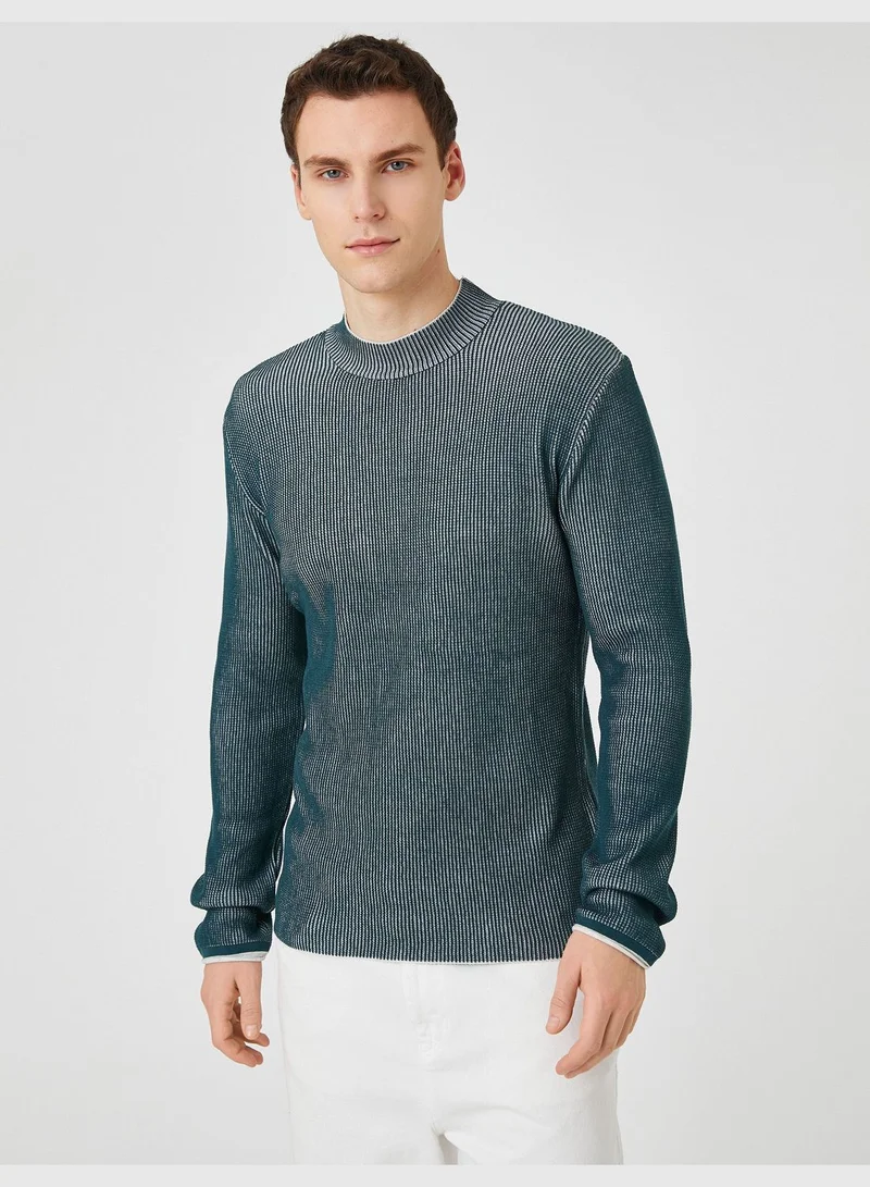 KOTON Basic Knitwear Sweater Half Turtleneck Slim Fit