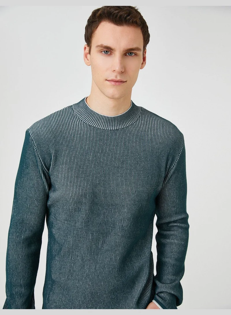 KOTON Basic Knitwear Sweater Half Turtleneck Slim Fit