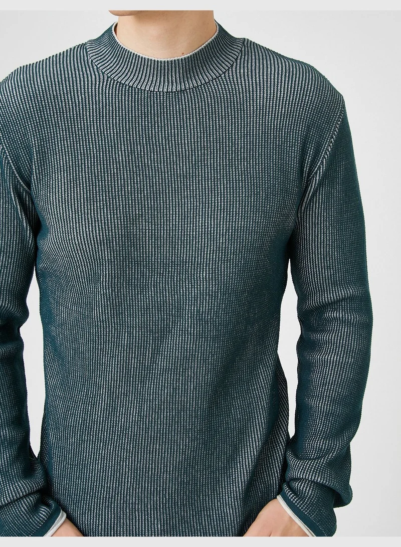 KOTON Basic Knitwear Sweater Half Turtleneck Slim Fit