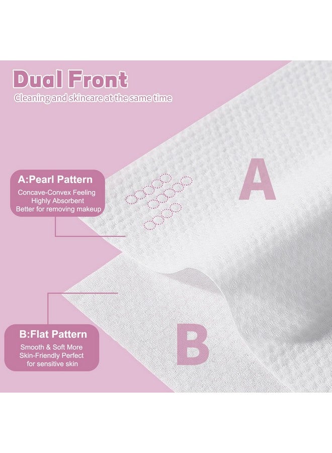 Hsxfl Disposable Face Towel 100 Count For Washing Soft Cotton Dry Wipes Facial Cloths Towelettes For Washing And Drying Facial Tissue For Cleansing Skincare And Makeup Remover - Image 3