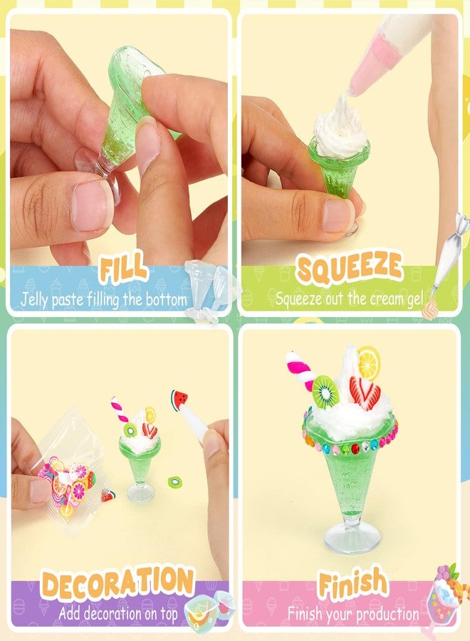 Cleboen Mini Drink House DIY Toy Set, Making 24 Miniature Food Drinks, Resin & Clay Kitchen Play Food DIY Craft Kit for Kids Aged 8+, Ideal Girls Gift for Birthday Christmas, Not Edible - Image 4