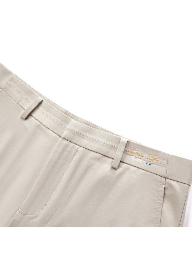 Cabbeen Men's Casual Pants With Exquisite Embroidery On Waistband, Slim Fit, Comfortable Winter Ankle Pants - Image 5
