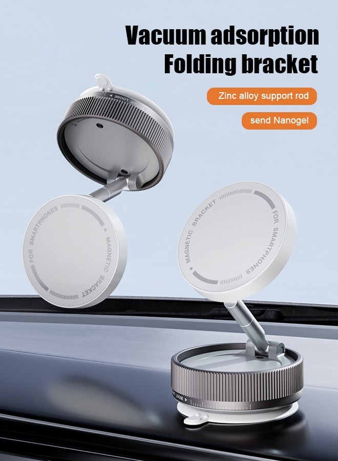 Super magnetic car phone stand, compact and portable, foldable and rotatable multi-functional super stable stand  - Image 1