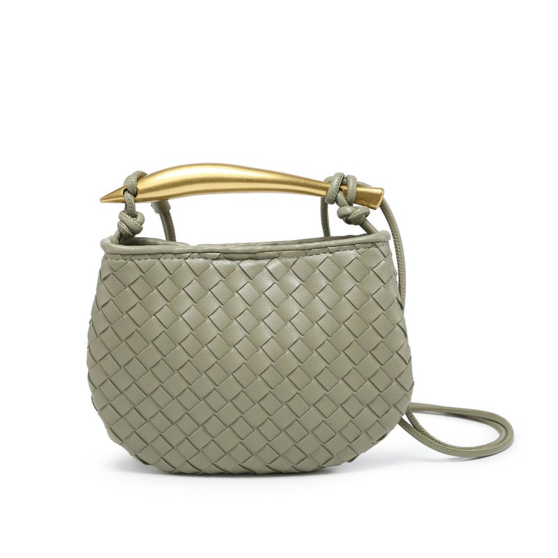 [ Supply] Hand-Woven Bag Sardine Bag 2025 Niche Design Metal Mini Crossbody Handbag - Image 2