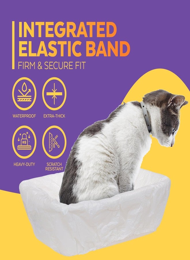 BETAPET Sifting Litter Box Liners- 30-Count Elastic Cat Pan Liners for Large, Extra Large, Giant, and Extra Giant Litter Box - 36" x 18" Universal Fit Quick Sifting Cat Litter Bags - Image 5