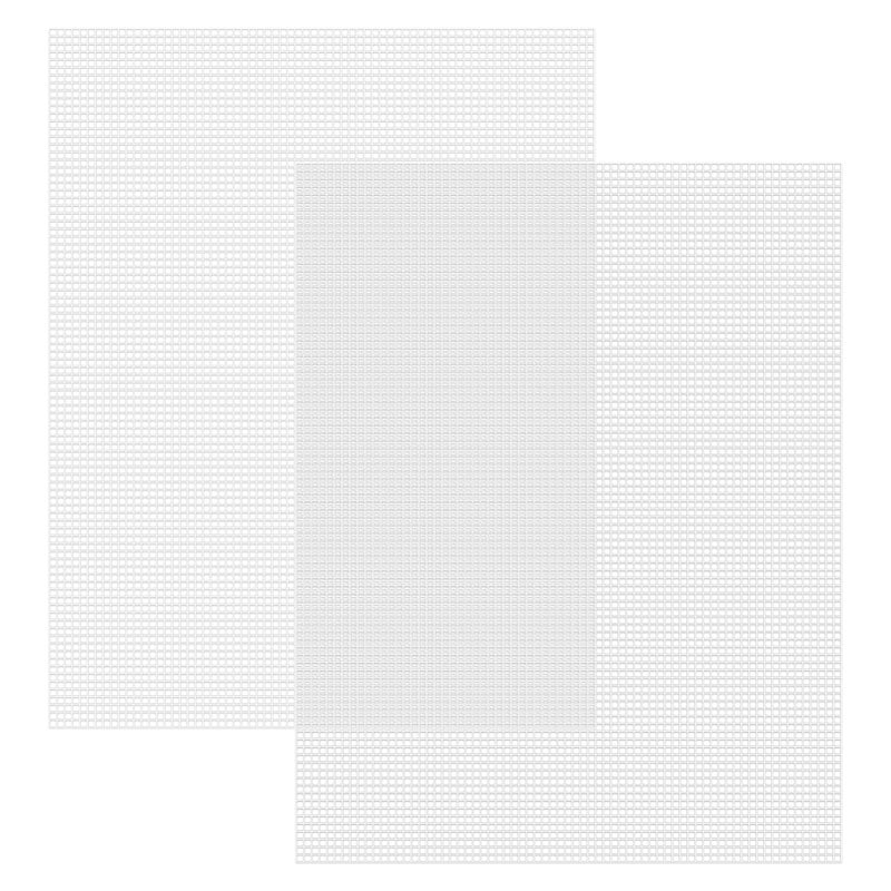 Caydo 2 Pieces 7 Count Plastic Mesh Canvas Sheets for Embroidery Acrylic Yarn Crafting Knit Crochet Projects and Make Aquarium Dividers 105 X 135 Inch