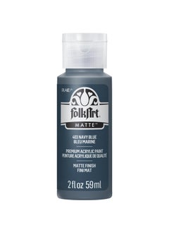 FolkArt Craft, 2 Oz, Matte Finish Acrylic Paint In Assorted Colors (2 Ounce), 403 Navy Blue, 2 Fl Oz (Pack Of 1)  - Image 1