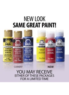 FolkArt Craft, 2 Oz, Matte Finish Acrylic Paint In Assorted Colors (2 Ounce), 403 Navy Blue, 2 Fl Oz (Pack Of 1)  - Image 2