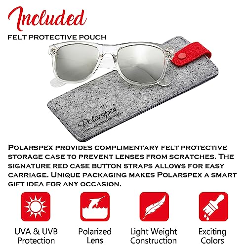 PolarSpex Polarized Sunglasses for Men and Women – UV Protection, Durable & Lightweight Retro Sunglasses for Driving, Fishing - Image 2