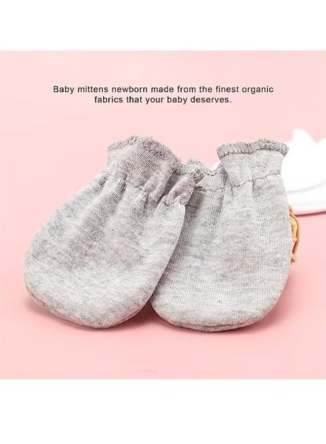 4 Pair Baby Anti Scratch Mittens for Newborn Boys Girls, Elasticity Adjustable Breathable Meshes No Scratching Gloves Mitts Mits, Suit 0-12 Months Boy And Girl - Image 3